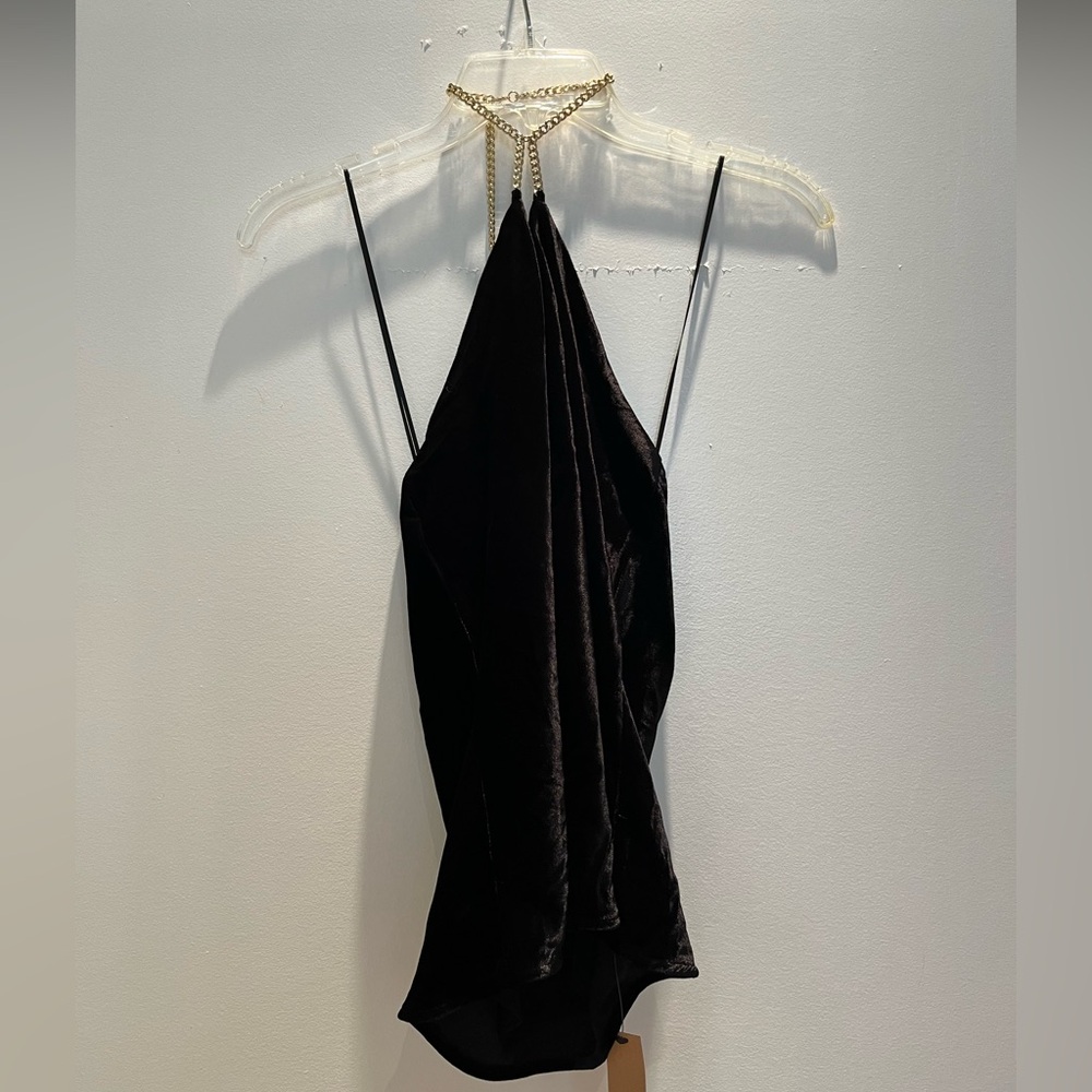 NWT Reformation Violette Velvet Top